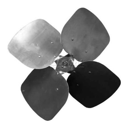 Pem Motors Four Wing Condenser Fan Blade, Fixed Hub, Aluminum Blade, 20in Dia., 33 Pitch, CW 4CL2033-4